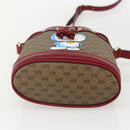 GUCCI Micro GG Supreme Doraemon Shoulder Bag PVC Beige 647801 Auth 159307SAM-9