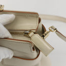 Salvatore Ferragamo Gancini Tote Bag Leather Ivory Gold Auth 159310-18