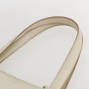 Salvatore Ferragamo Gancini Tote Bag Leather Ivory Gold Auth 159310-14