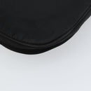 PRADA Pouch Nylon Black Silver Auth 159312-17