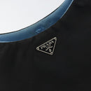 PRADA Pouch Nylon Black Silver Auth 159312-18