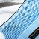 PRADA Pouch Nylon Black Silver Auth 159312-9