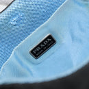 PRADA Pouch Nylon Black Silver Auth 159312-10