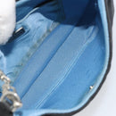 PRADA Pouch Nylon Black Silver Auth 159312-11