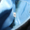 PRADA Pouch Nylon Black Silver Auth 159312-12