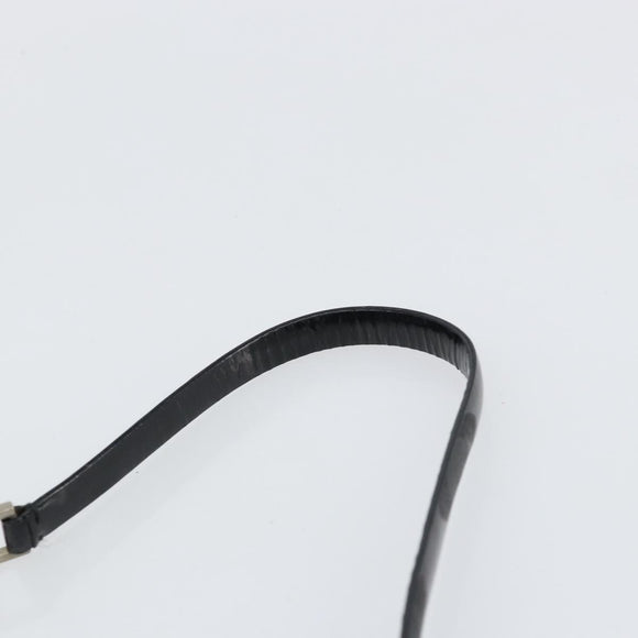 PRADA Pouch Nylon Black Silver Auth 159312