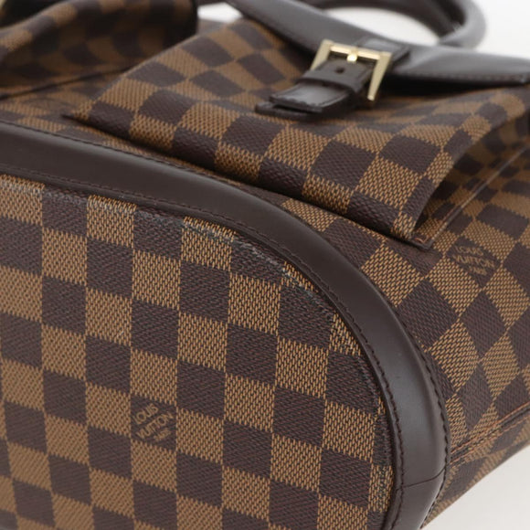 LOUIS VUITTON Damier Ebene Manosque GM Tote Bag N51120 LV Auth 159313