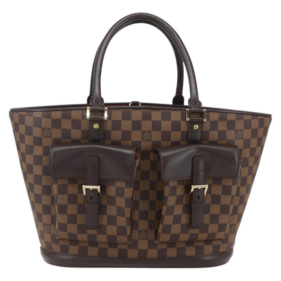 LOUIS VUITTON Damier Ebene Manosque GM Tote Bag N51120 LV Auth 159313