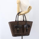 LOUIS VUITTON Damier Ebene Manosque GM Tote Bag N51120 LV Auth 159313-25