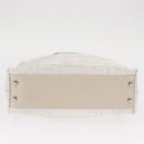 CHANEL Chain Shoulder Bag Nylon White Silver CC Auth 159317SAM-10