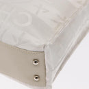 CHANEL Chain Shoulder Bag Nylon White Silver CC Auth 159317SAM-14