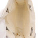 CHANEL Chain Shoulder Bag Nylon White Silver CC Auth 159317SAM-17