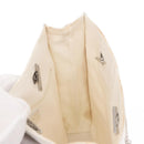 CHANEL Chain Shoulder Bag Nylon White Silver CC Auth 159317SAM-18