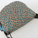 LOEWE Gate bag Small Shoulder Bag Leather Light Blue Gold Auth 159318SM-6