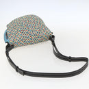 LOEWE Gate bag Small Shoulder Bag Leather Light Blue Gold Auth 159318SM-7