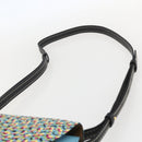 LOEWE Gate bag Small Shoulder Bag Leather Light Blue Gold Auth 159318SM-8