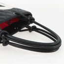 CHANEL Cambon Line Matelasse Medium Tote Bag Leather Black CC Auth 159319SAM-7