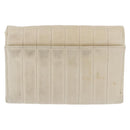 CHANEL Mademoiselle Chain Shoulder Bag Leather Ivory Gold CC Auth 159320-3