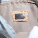 FENDI Zucchino Canvas Mamma Baguette Hand Bag Light Blue Silver Auth 159322V-21