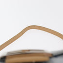 FENDI Zucchino Canvas Mamma Baguette Hand Bag Light Blue Silver Auth 159322V-14