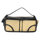 Miu Miu Chain Shoulder Bag Enamel 2way Black Gold Auth 159323V-13