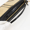 Miu Miu Chain Shoulder Bag Enamel 2way Black Gold Auth 159323V-7