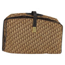 Christian Dior Trotter Canvas Garment Cover Brown Gold Auth 159327-1