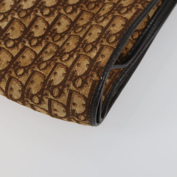 Christian Dior Trotter Canvas Kleiderschutzhülle Braun Gold Auth 159327