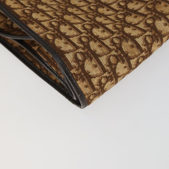 Christian Dior Trotter Canvas Kleiderschutzhülle Braun Gold Auth 159327