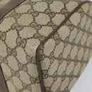 GUCCI GG Supreme Web Sherry Line Boston Bag PVC Beige Gold 010 378 Auth 159328-10