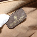 GUCCI GG Supreme Web Sherry Line Boston Bag PVC Beige Gold 010 378 Auth 159328-16