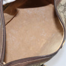 GUCCI GG Supreme Web Sherry Line Boston Bag PVC Beige Gold 010 378 Auth 159328-17