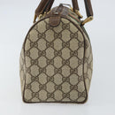 GUCCI GG Supreme Web Sherry Line Boston Bag PVC Beige Gold 010 378 Auth 159328-5