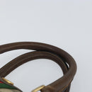 GUCCI GG Supreme Web Sherry Line Boston Bag PVC Beige Gold 010 378 Auth 159328-8