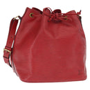 LOUIS VUITTON Epi Petit Noe Shoulder Bag Red M44107 LV Auth 159331-1