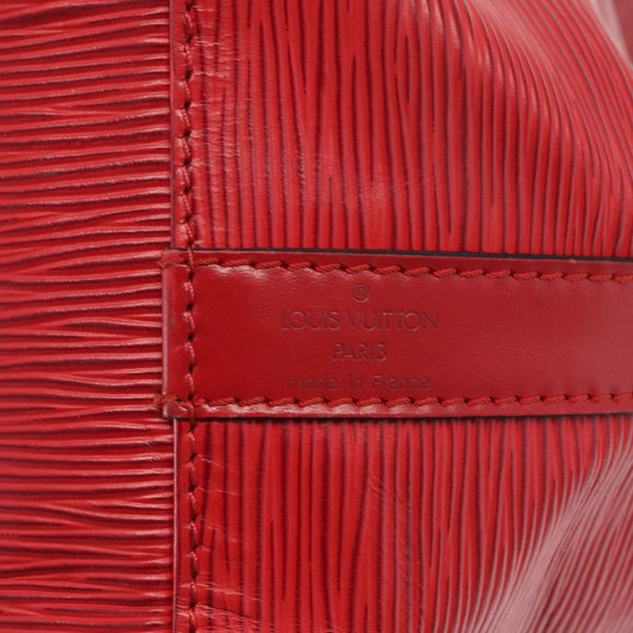 LOUIS VUITTON Epi Petit Noe Shoulder Bag Red M44107 LV Auth 159331
