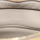 LOUIS VUITTON Monogram Vernis Houston Hand Bag Beige M91004 LV Auth 159332-10