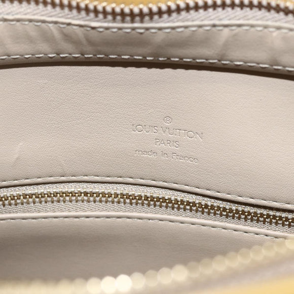 LOUIS VUITTON Monogram Vernis Houston Hand Bag Beige M91004 LV Auth 159332