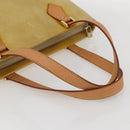 LOUIS VUITTON Monogram Vernis Houston Hand Bag Beige M91004 LV Auth 159332-7
