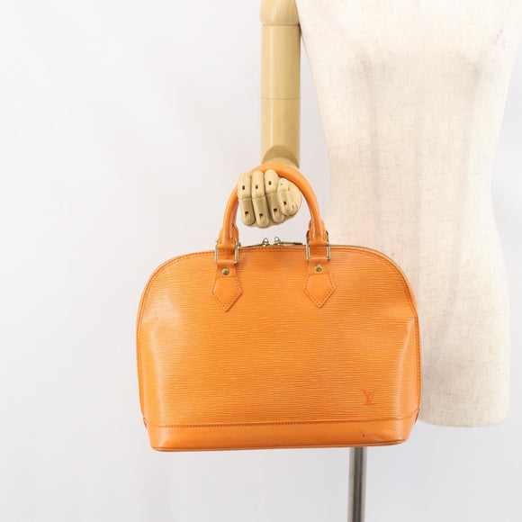 LOUIS VUITTON Epi Alma Hand Bag Orange Mandarin M5214H LV Auth 159333
