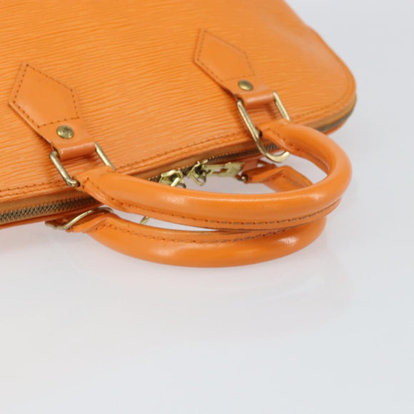 LOUIS VUITTON Epi Alma Hand Bag Orange Mandarin M5214H LV Auth 159333