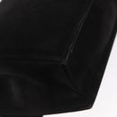 CELINE Hand Bag Suede 2way Black Gold Auth 159334-17