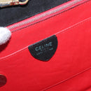 CELINE Hand Bag Suede 2way Black Gold Auth 159334-21