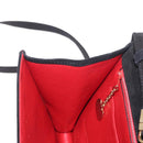 CELINE Hand Bag Suede 2way Black Gold Auth 159334-23