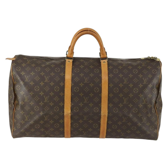 LOUIS VUITTON Monogram Keepall 60 Boston Bag M41422 LV Auth 159339