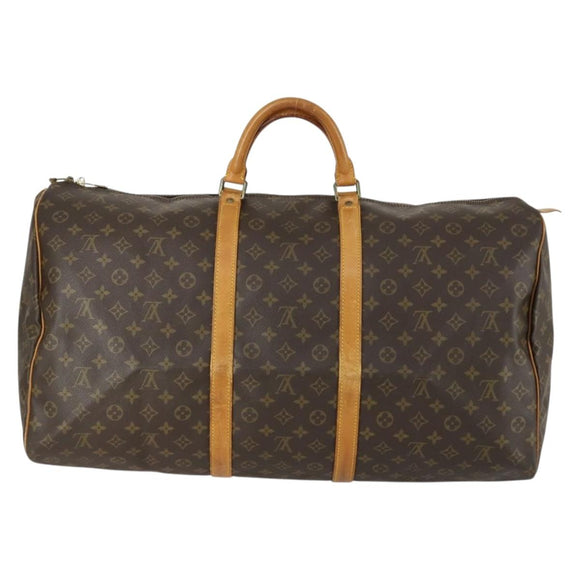 LOUIS VUITTON Monogram Keepall 60 Boston Bag M41422 LV Auth 159339