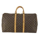 LOUIS VUITTON Monogram Keepall 55 Boston Bag M41424 LV Auth 159340-13
