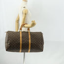 LOUIS VUITTON Monogram Keepall 55 Boston Bag M41424 LV Auth 159340-21