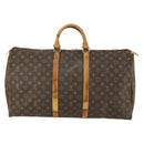 LOUIS VUITTON Monogram Keepall 55 Boston Bag M41424 LV Auth 159340-2