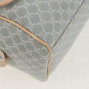 CELINE Macadam Canvas Hand Bag Light Blue Silver Auth 159343V-15